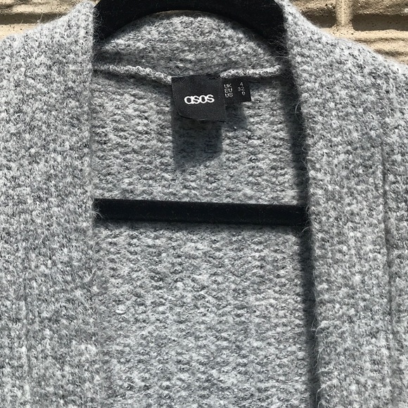 ASOS Grey Knit Duster Cardigan - Picture 6 of 8